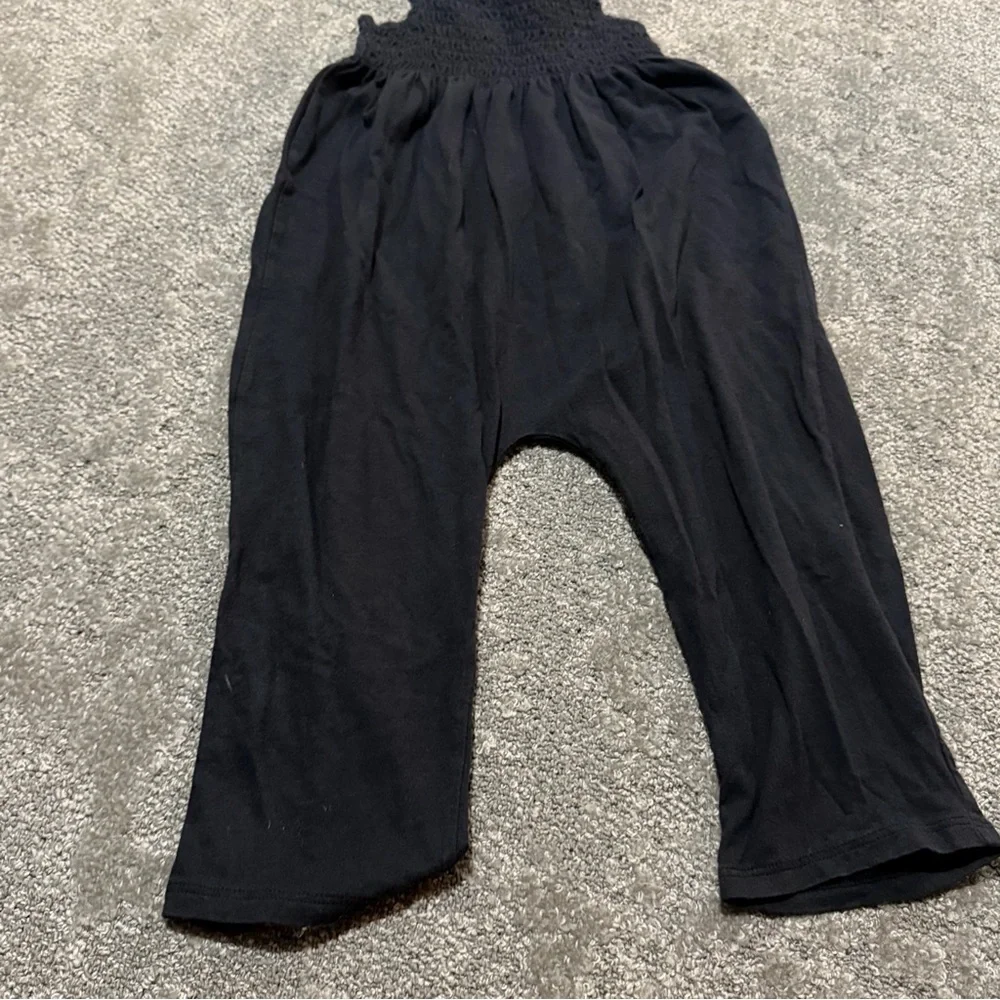 Baby GAP 3 years black jumper outfit with thin straps and‎ long bottoms so cute